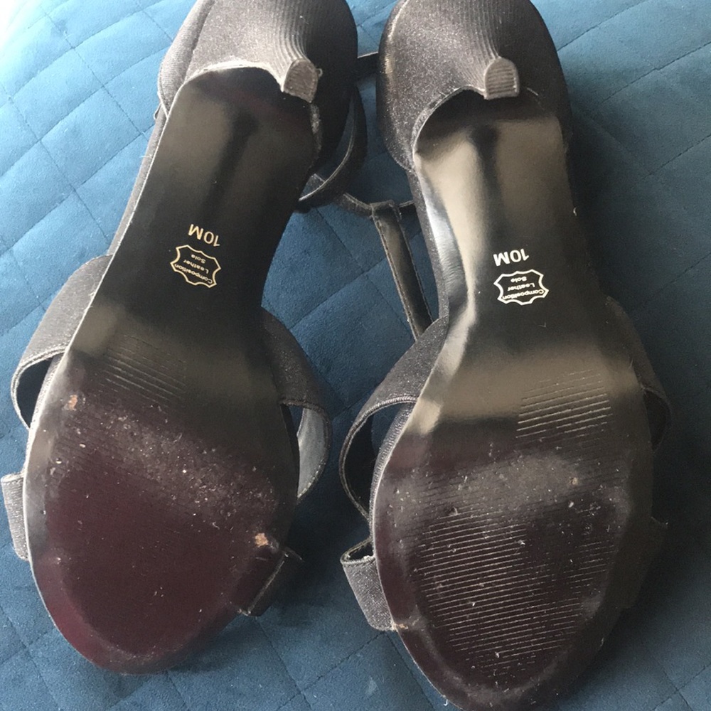 I.MILLER Black Ronja Heel, Ankle Strap Glitter. - Picture 6 of 10